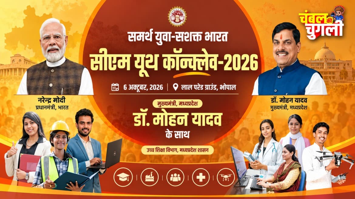 भोपाल के लाल परेड ग्राउंड में 20 हजार युवाओं की भारी भीड़ को संभालने के लिए प्रशासन की तगड़ी व्यवस्था: 6 अक्टूबर को होने वाले सीएम यूथ कॉन्क्लेव