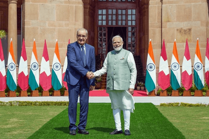 भारत-स्विट्जरलैंड के रिश्तों को नई मजबूती, PM मोदी-गाइ परमेलिन की बैठक में डिफेंस और न्यूक्लियर एनर्जी पर बड़ा फोकस